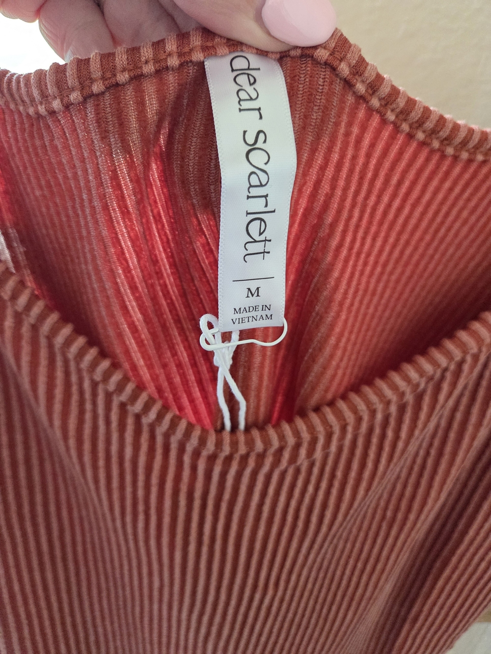 Dear Scarlett Ribbed Maxi Two-Piece Set — Rust - Picture 6 of 7